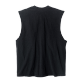 LA Apparel Sleeveless Tee Black Print